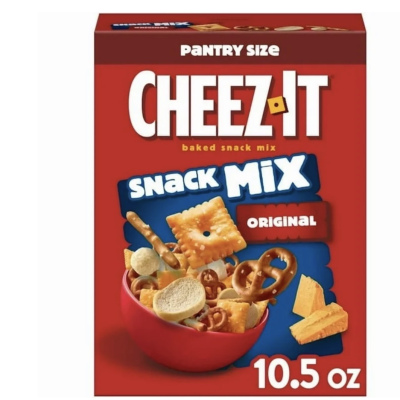 Cheez-It Classic Snack Mix, Lunch Snacks, 10.5 oz(2 Packs)