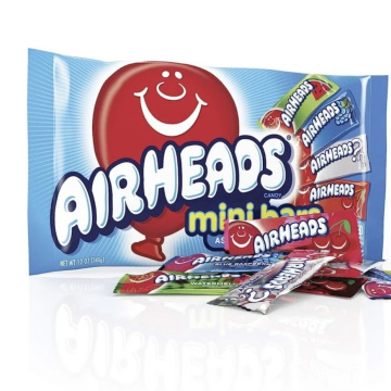 Airheads Candy Variety Bag, Individually Wrapped Assorted Fruit Mini Bars, 12 oz (Pack of 4) 