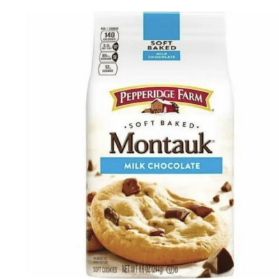 Pepperidge Farm Montauk Milk Chocolate Soft Baked Cookies (Pack of 3)