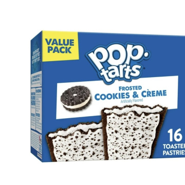 Pop-Tarts Frosted Cookies and Creme Toaster Pastries, -Pack of 2