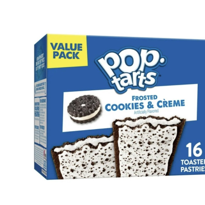 Pop-Tarts Frosted Cookies and Creme Toaster Pastries, -Pack of 2