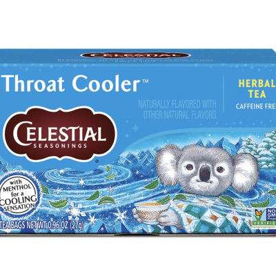 CELESTIAL THROAT COOLER HERBAL TEA PACK OF 3